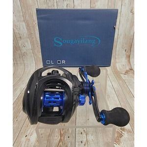 Sougayilang Baitcasting Right-Handed Fishing Reel Anti-Reverse Ball Bearings